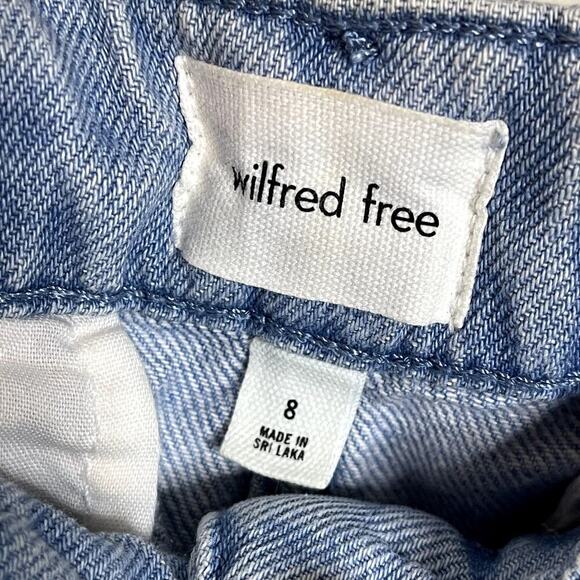Aritzia Wilfred Free Jeans‎ Sz 8 High Waist Wide Leg - Picture 7 of 8